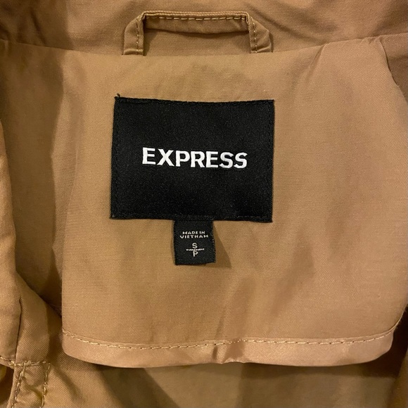 Express Double Button Trench Coat Size Small - Picture 2 of 7
